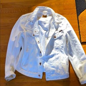 Nudie Jeans white denim jacket
